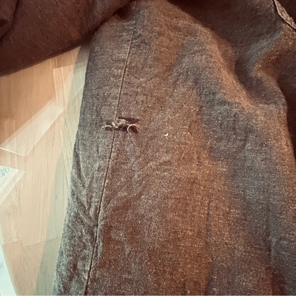 Patagonia Brown 55%Hemp45%Organic Cotton/Poly lined Jacket XXL - Picture 4 of 5